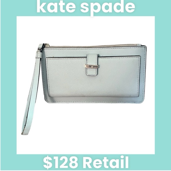 ♠️EUC♠️ kate spade Cedar St. Karolina Saffiano Leather Wristlet/Wallet. - Picture 1 of 12